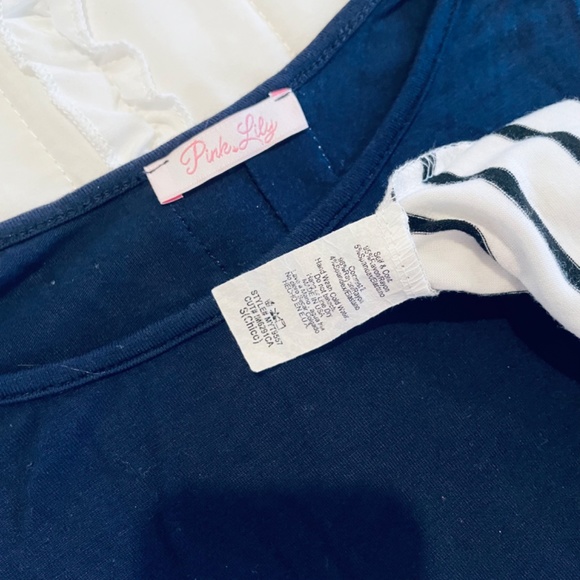 Navy and white tunic top - Picture 3 of 4